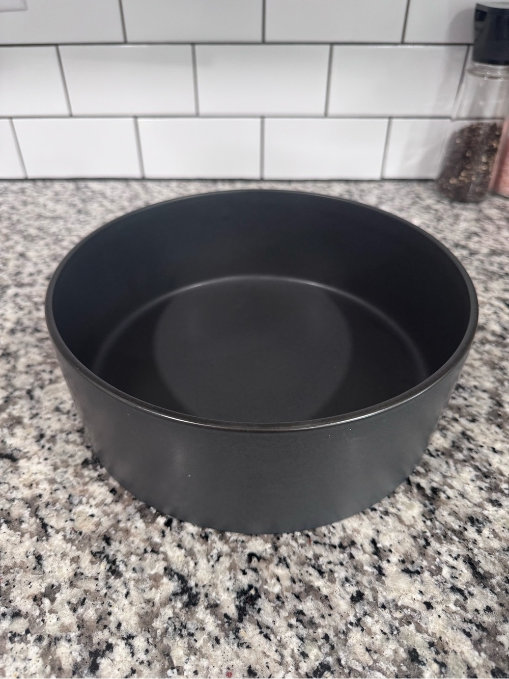 Calvin Klein Swid Powell Matte Black Stoneware Serving Bowl
